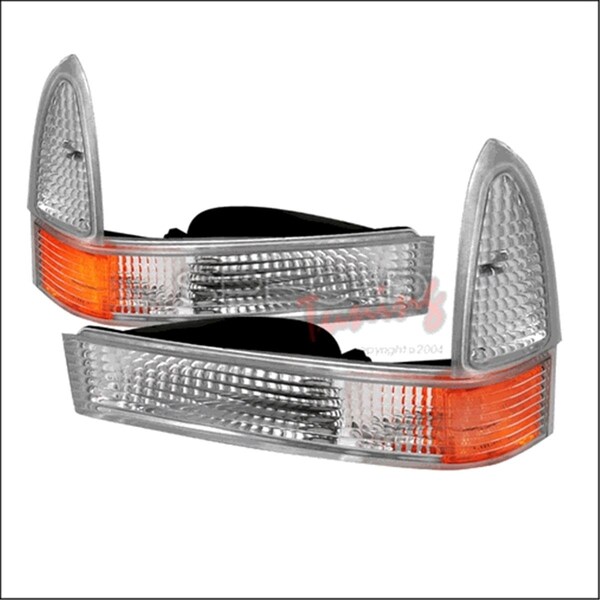 Overtime Corner Lights for 99 to 05 Ford F250 & F350 Chrome - 10 x 12 x 18 in. OV2654108 - main